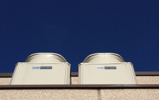 Sistema di climatizzazione ARIABOX con VRF Mitsubishi Electric.