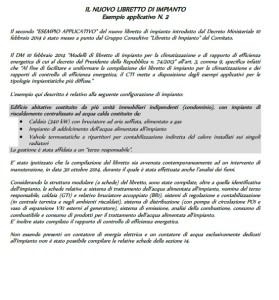 Il nuovo libretto di impianto Es. n 2