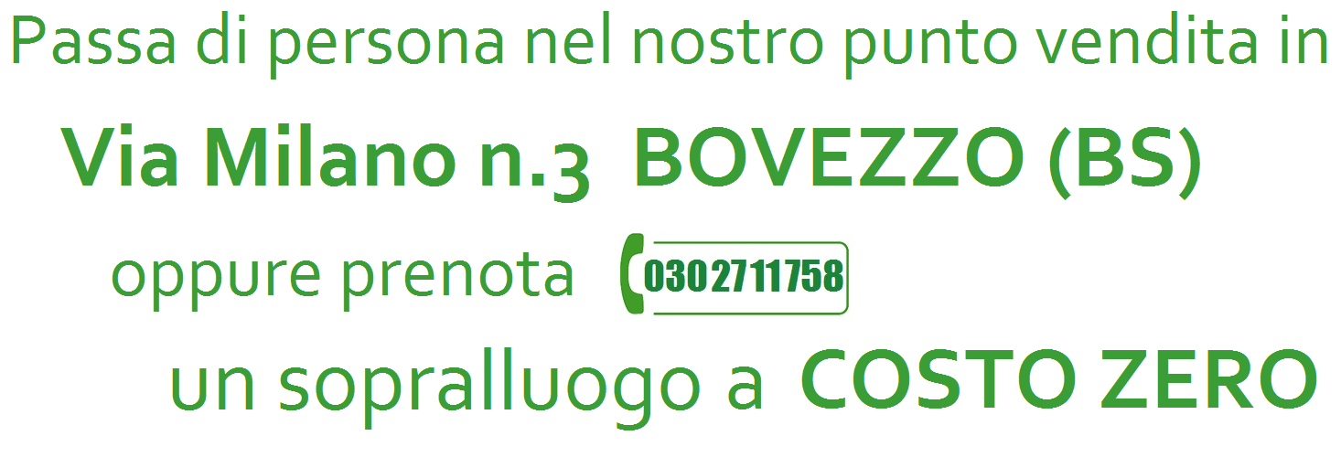 Sopralluogo gratuito