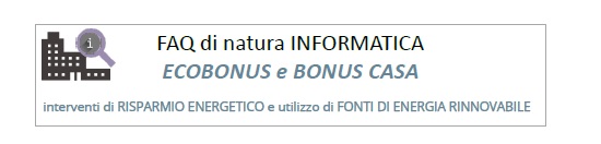 Faq ENEA ECOBONUS INFORMATICA