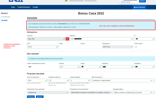 SEZIONE IMMOBILE BONUS ENEA